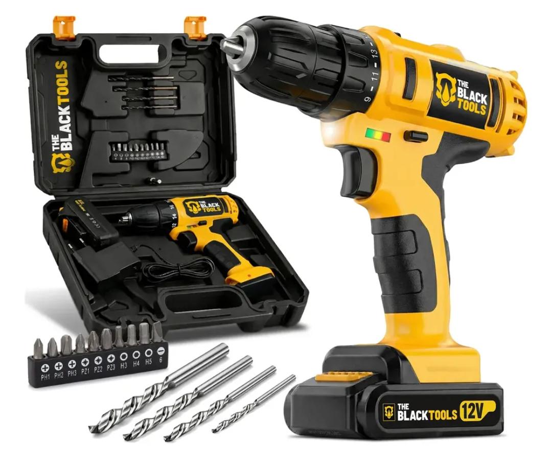 Furadeira Parafusadeira Sem Fio The Black Tools